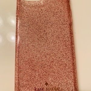 Kate Spade Pink glitter case for IPhone 7&8 Plus